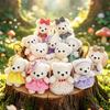 Cartoon Bunny Plush Keychain With Soft Fabric For Girls And Kids Gift