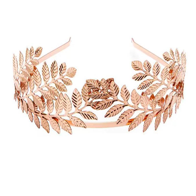 

Свадебный головной убор, аксессуары для волос, повязка на голову с золотыми листьями, головной убор с листьями, модная повязка на голову с листьями, повязка на голову