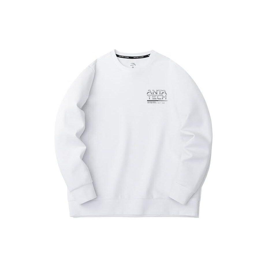 ANTA Variety Training Collection Sweatshirts Men's White Crew Neck Moderate Regular 152317725-1