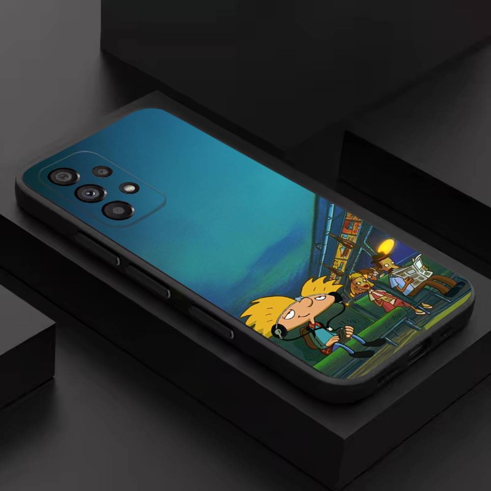 Hey Arnold Helga Cool Phone Case For Samsung S 9,10,21,30,22,23,24,25,26,Ultra,Plus,Lite,FE,4,5G Black Soft Case