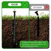 60pcs 5.9inch Edging Nail Stake Spikes Landscape Edging Garden Border Lawn Landscape Edging Stakes Spiral Pegs Spike