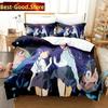 3D Anime Higurashi When They Cry Beding Set Printed Bed Linen Set With Pilowcase Bed Soft Duvet Cover Single Double Quen Super King-Sized Dimensionsd