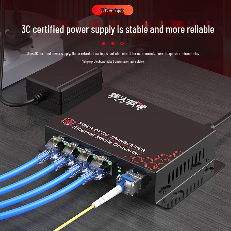 Gigabit Fiber Optic Media Converter