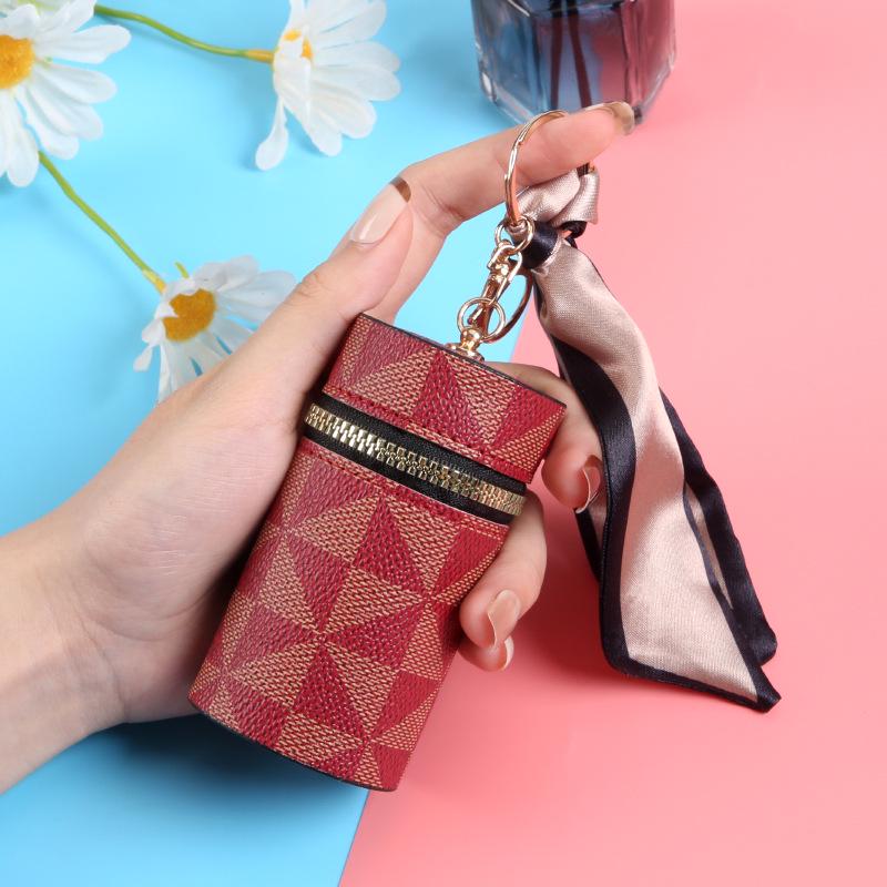 Trendy Mini Floral Coin & Earphone Bag: Multi-Purpose Lipstick & Keychain Pendant for Girls