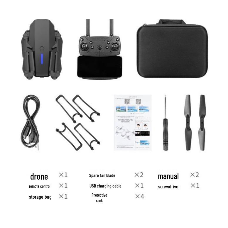 HD Kids' Remote Control Folding Quadcopter Drone Toy for Aerial Photography