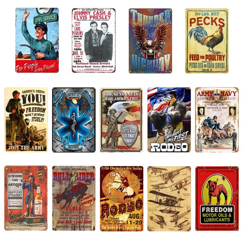 Buy Retro Metal Tin Signs Home Kitchen Vintage Plaque Poster Bar Pub ...