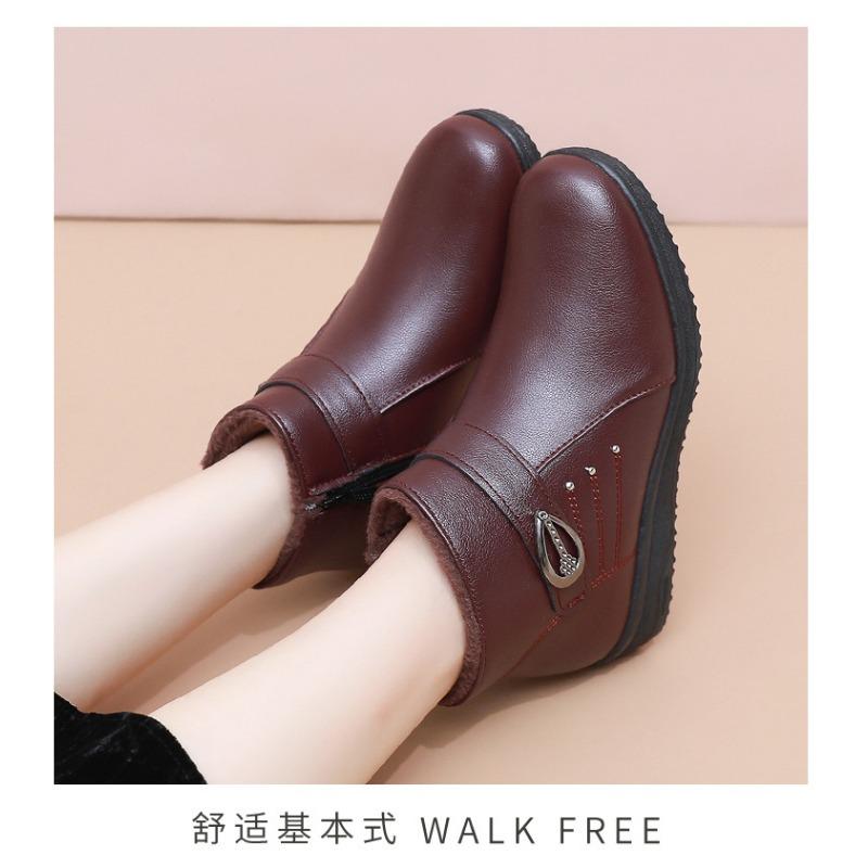 Women S Winter Warm Non Slip Soft Sole Cotton Ankle Boots For Mom