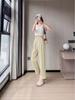 Summer 2033 Women's High Waist Straight Leg Harem Pants - Fashionable, Simple, and Slimming Cropped Fit