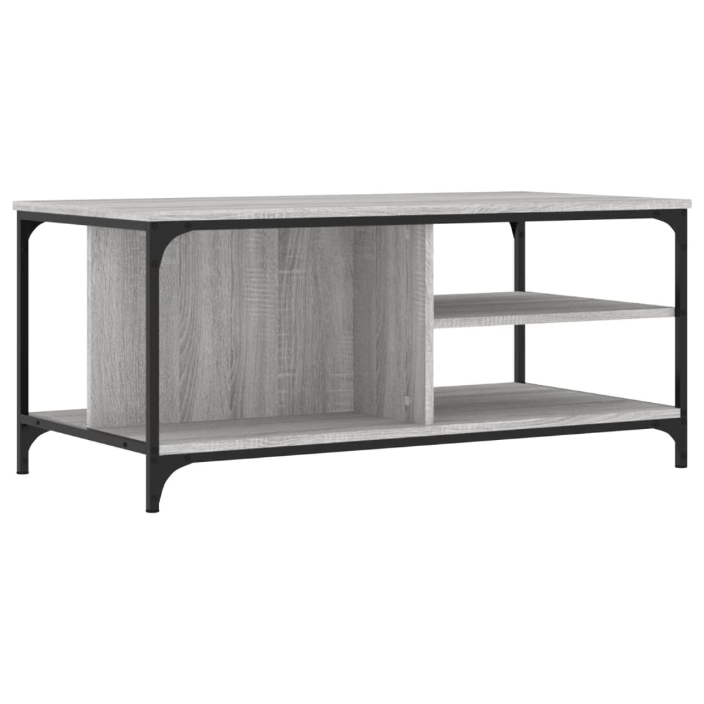 Coffee Table, Grey Sonoma Oak 100x50x45 Cm, Wood-based