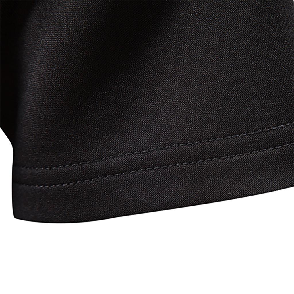 Lässiges, einfarbig bedrucktes, lockeres Kurzarm-T-Shirt für Herren Po-Lo-Shirt