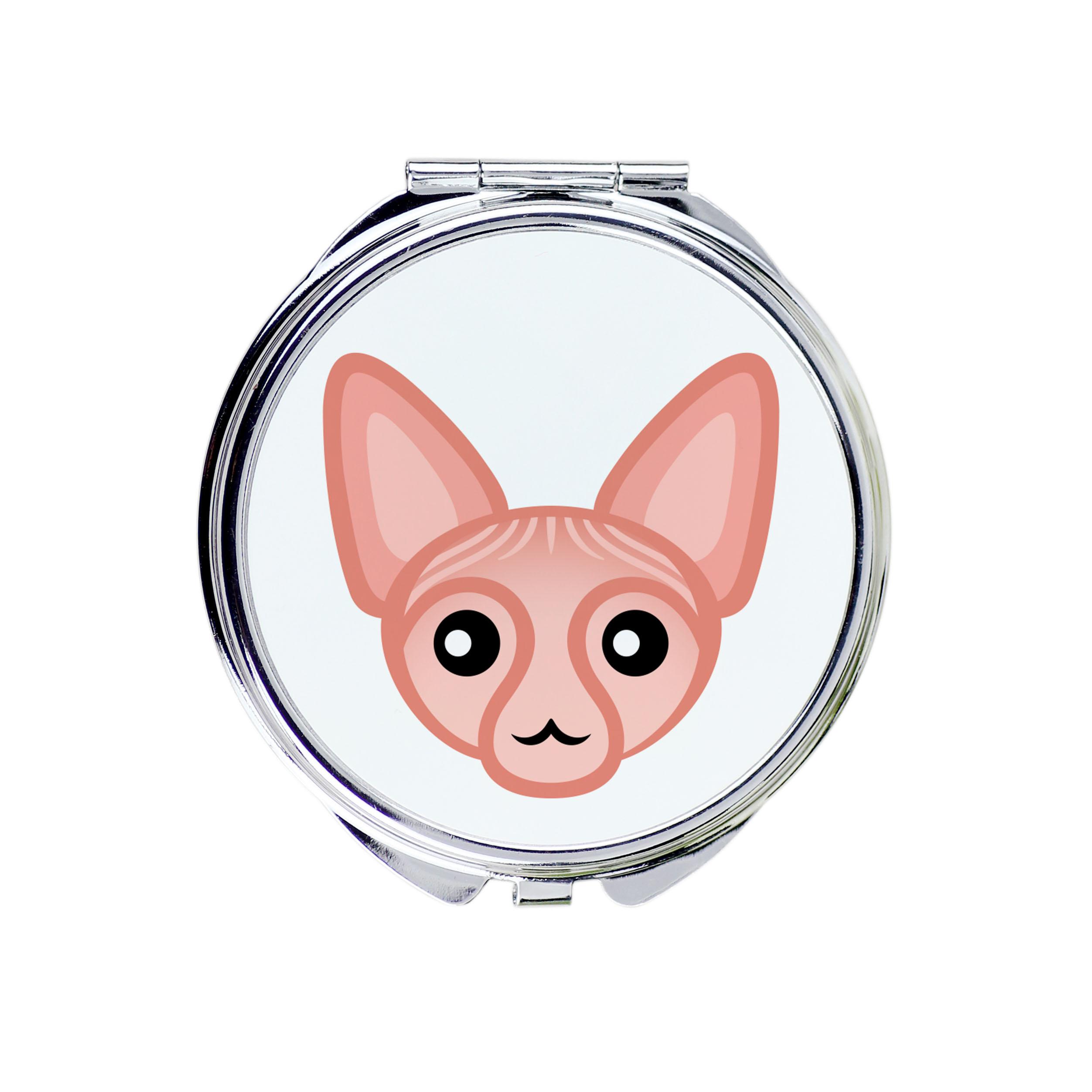 

Sphynx - pocket mirror for a purse by Art-Dog