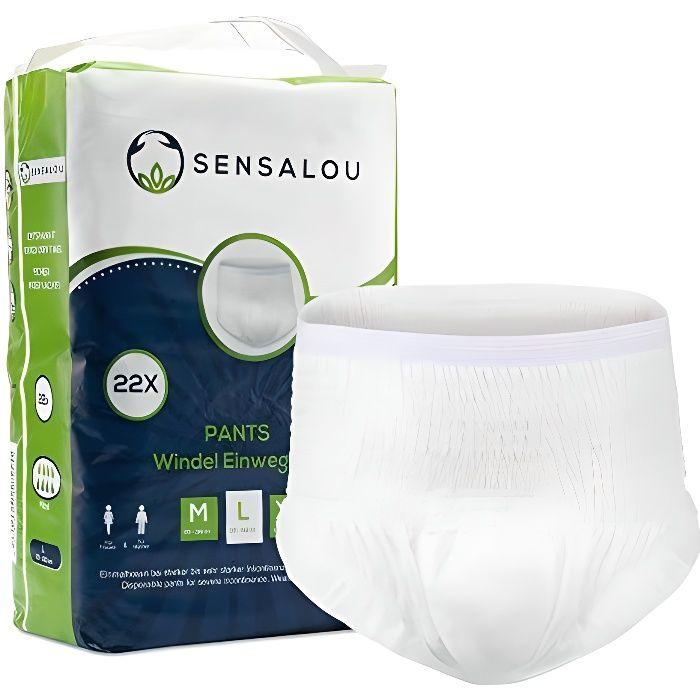 Culotte d'incontinence - SENSALOU - Taille L - 22 pièces - Absorbante - Mixte - Urinaire