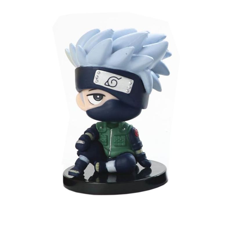 Anime Figure One Piece Monkey D Luffy Roronoa Zoro Kawaii Toys Naruto figure Kakashi Q Figural Car Decoration PVC Model Gift 7cm