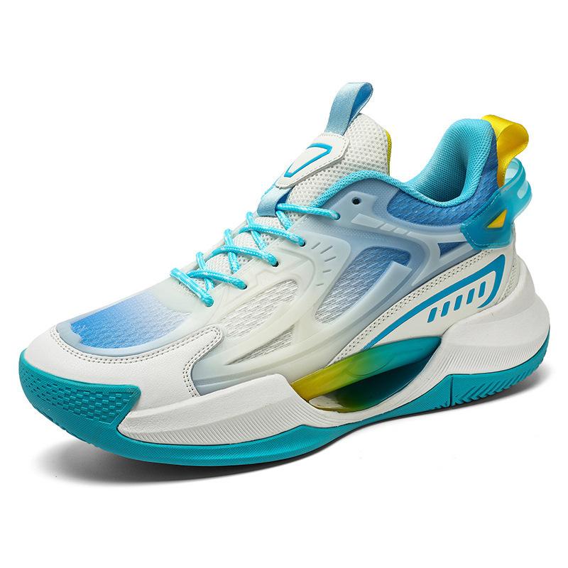 Men's and Women's Shoes Mesh Basketball Shoes Spring and Autumn Low Top Breathable Fashion Luminous Wear-resistant Shock-cushioning