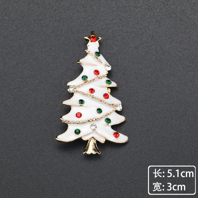 Christmas Brooch High-End Dripping Snowflake Bell Alloy Brooch Pin Accessories Christmas Brooch