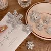 2/5/10 Pcs Christmas Sparkling Snowflake Zircon Hairpin For Women Cute Bangs Metal Rhinestone Hair Clip Party Hair Accessories