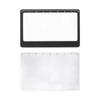 Portable Pocket Magnifier Ultra-thin Camping Fire Starter 3X Reading Magnifying Glass with Ruler Magnifying Glass Solar Igniter