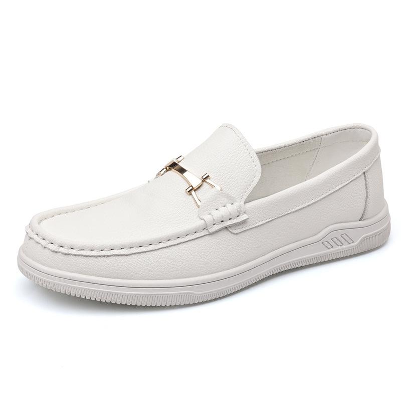 Fashion 2025 Spring Summer New Men's Leather Shoes Breathable Soft Sole Large Size Luxury Shoes for Men Fashion Casual Loafers Male