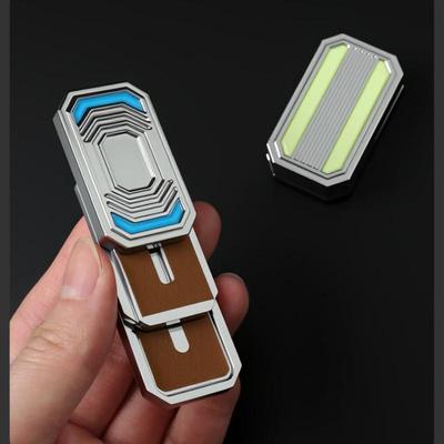 Magnetic Fidget Slider Three Layer Metal Push Card Haptic Clicker Sensory Toys Cool Gadgets Gifts To Relieve Stress and Anxiety