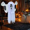 Halloween Ghost Decoration Hanging Honeycomb Tissue Paper Ghost Creepy Flying Ghost Ornament for Yard Patio Porch Tree Halloween Party Favors