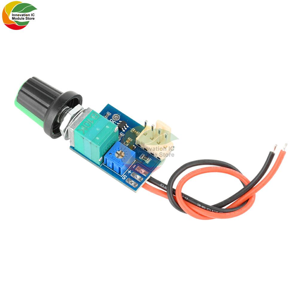 Contrôleur de vitesse de ventilateur 2-3 fils DC5-12V Carte contrôleur de vitesse de ventilateur PWM 4 fils avec bouton interrupteur Régulation de la vitesse du ventilateur