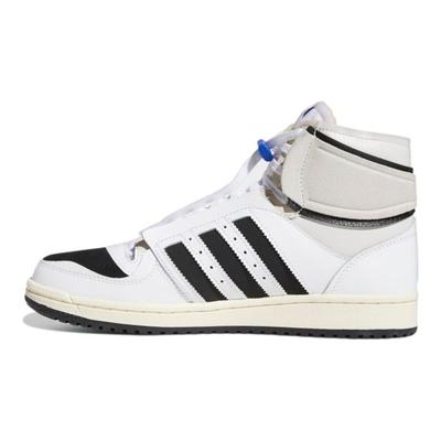 Top Ten DE White Black Unisex Sneakers Cloud-White Core-Black Bold-Blue Q46255