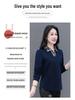 Woodpecker Women's Fall Fake Two-Piece Polo Sweatshirt