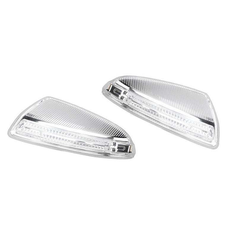 

2 шт. светодиодный индикатор бокового зеркала, указатели поворота, светодиодные струящиеся желтые W164ML, совместимые габаритные огни