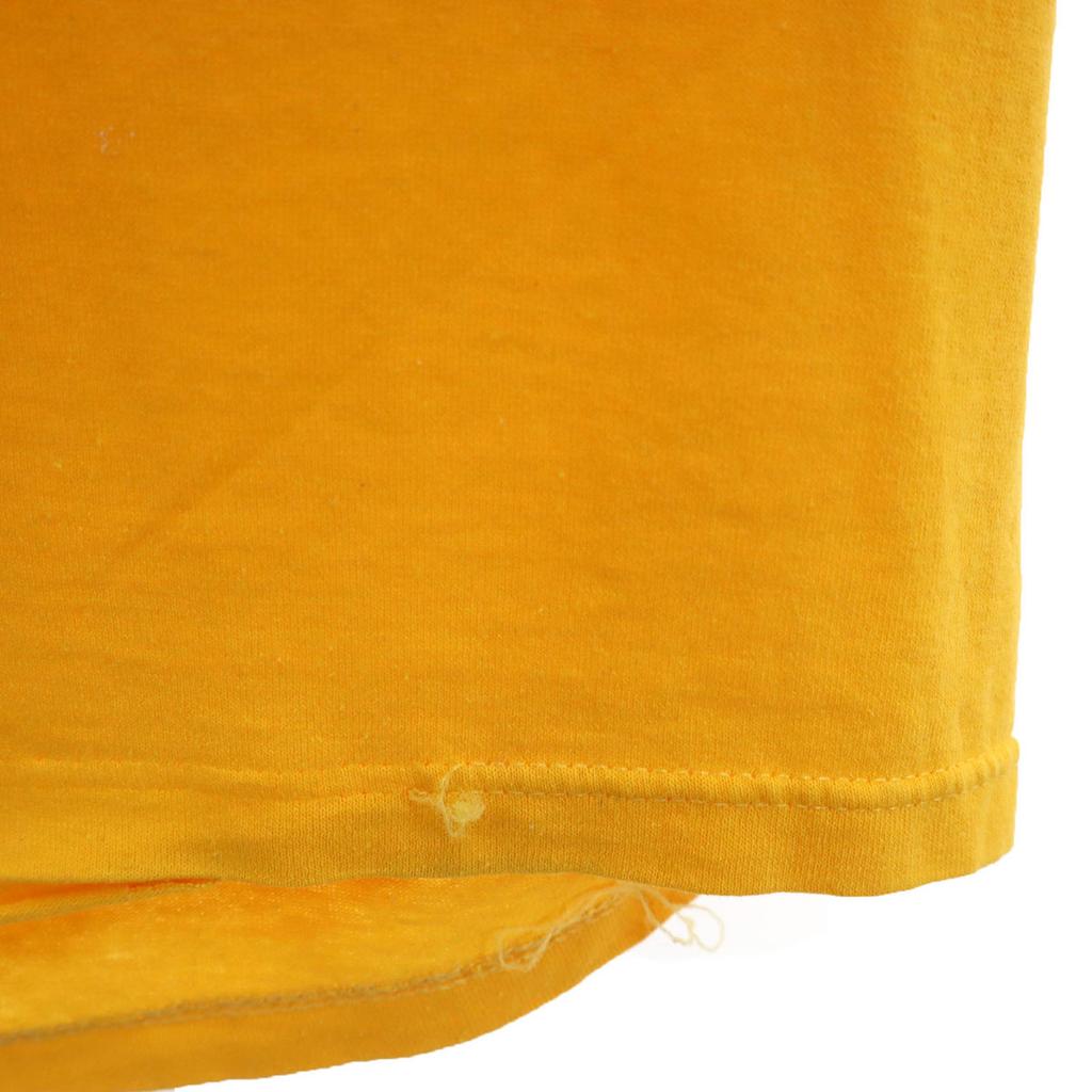 SOFFE 90s Made In USA Old Short Sleeve T-shirt XL Yellow Single Stitch Men's Used