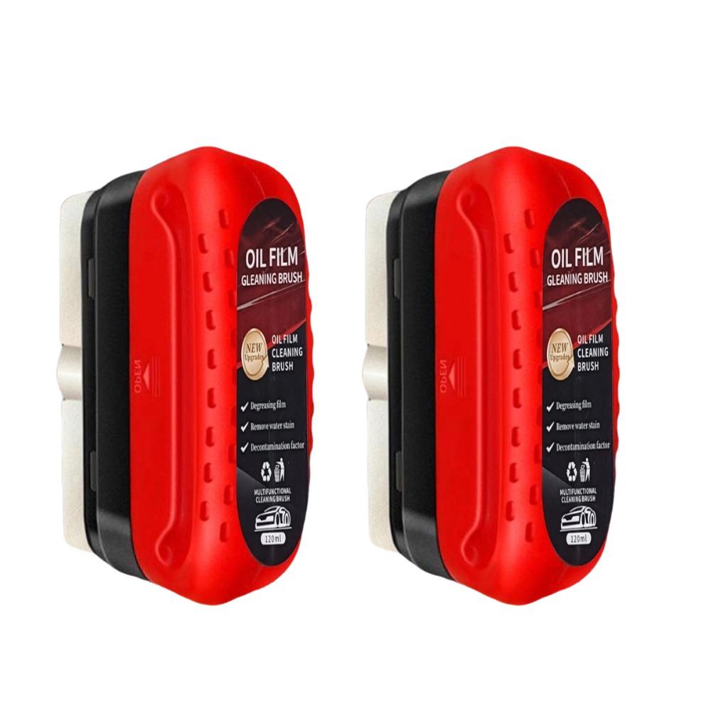 Car Glass Oil Film Remover Automotive Glass Sponge Cleaning Brush Front Inner Windshield Glass Oil Film Cleaner for Car Cleaning