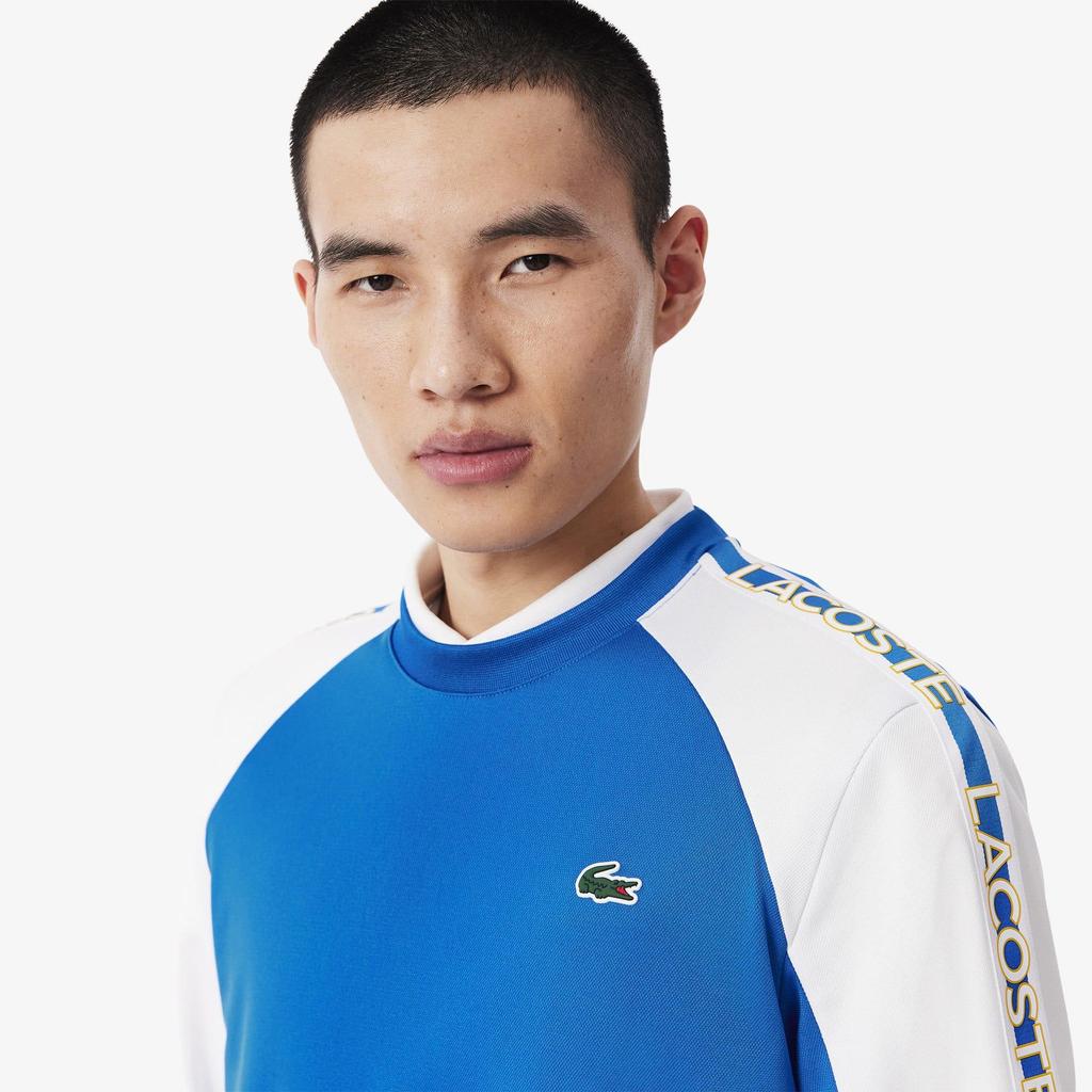 Lacoste Mens Colour Block Stripe Tennis Sweatshirt