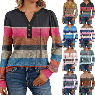 Women's Long Sleeve Shirts Henely Casual Tops Trendy Blouses Cute T-Shirts