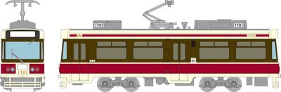 Tomytec Eisenbahn Collection Tetsuro Nagasaki Elektrische Straßenbahn Serie 1700 1701 Diorama Zubehör 335597 Nr.