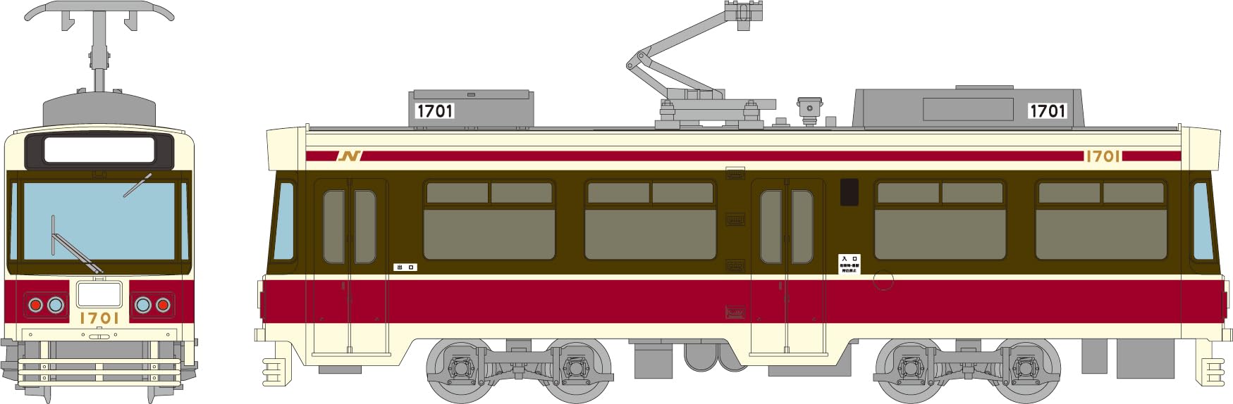 

Tomytec Railway Collection Tetsuro Nagasaki Electric Tramway Серия 1700 1701 Диорамные принадлежности 335597 №