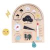 Kids Weather Station Toy Set Wooden Weather Knowledge Learning Science Educational Toy