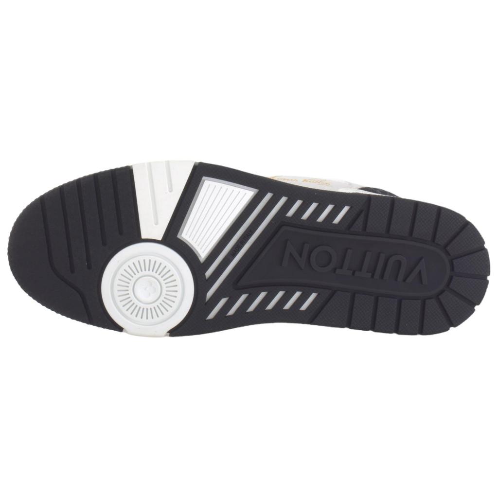 Louis Vuitton Trainer Low 'Velcro Strap - Black Monogram Denim' 1A9ZB0
