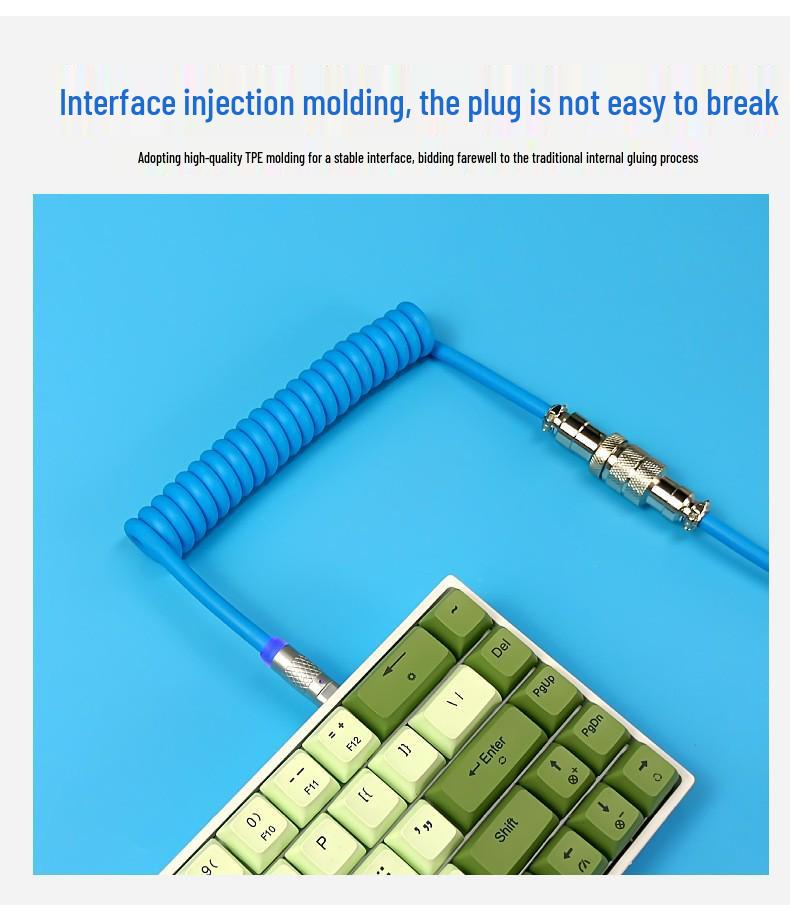 8K RGB Mechanical Keyboard with Magnetic Switch, Fast-Charging Coiled PU Aviator Data Cable