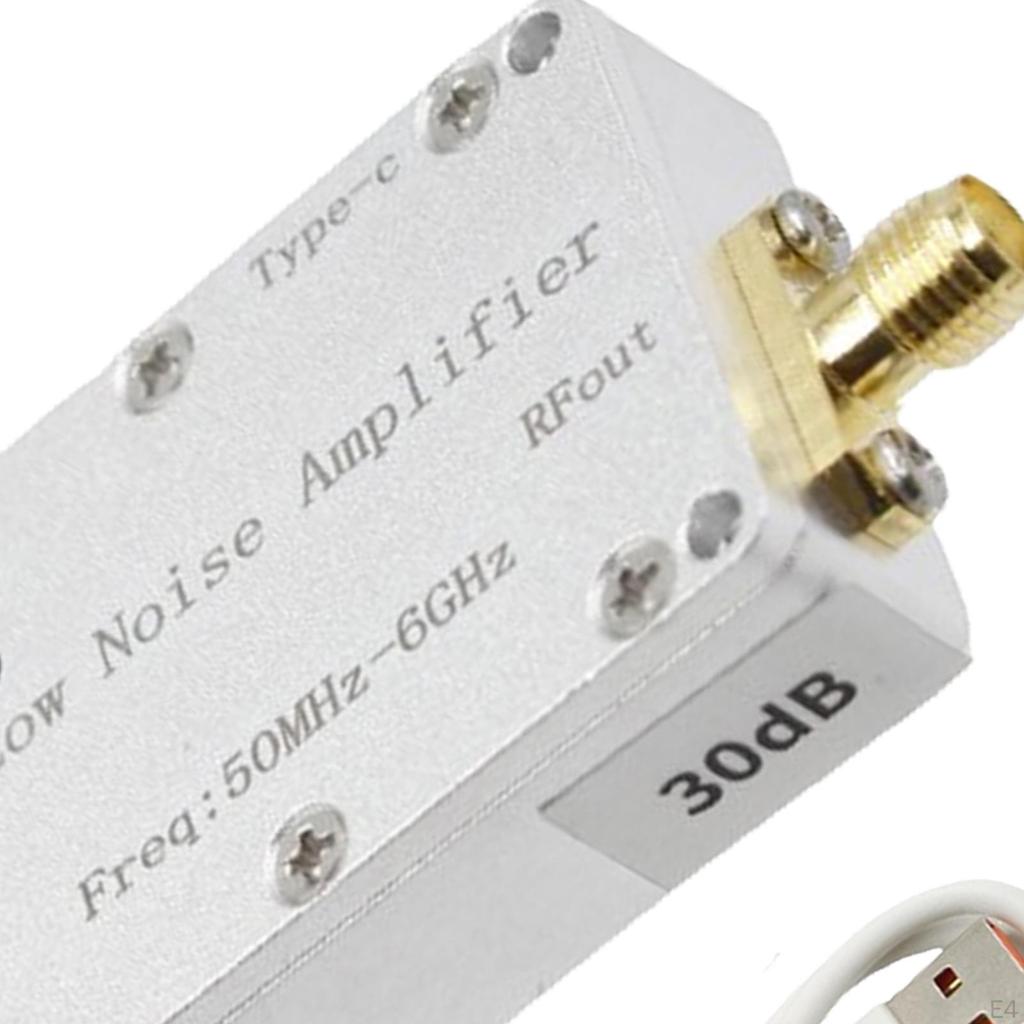 50M-6GHz RF zesilovač s rozhraním typu C z hliníkové slitiny s nízkou hlučností