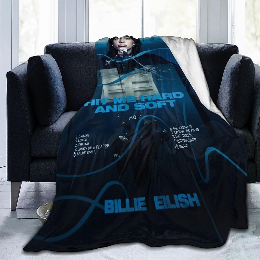 Hit Me Hard And Soft Merch Deka Billies Fleece Přehoz na postel Útulný Super Měkký pro Auto Přikrývka