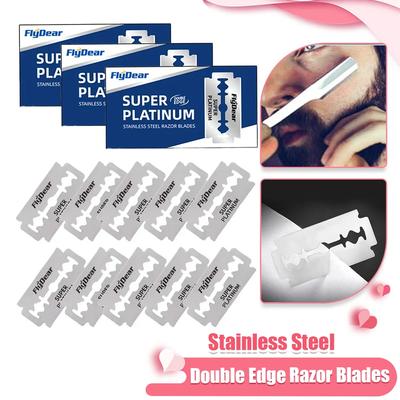 20/30Pcs Men's Razor Blades Double-edged Razor Blades Stainless Steel Safety Razor Blades Smooth and Precise Cleaning.