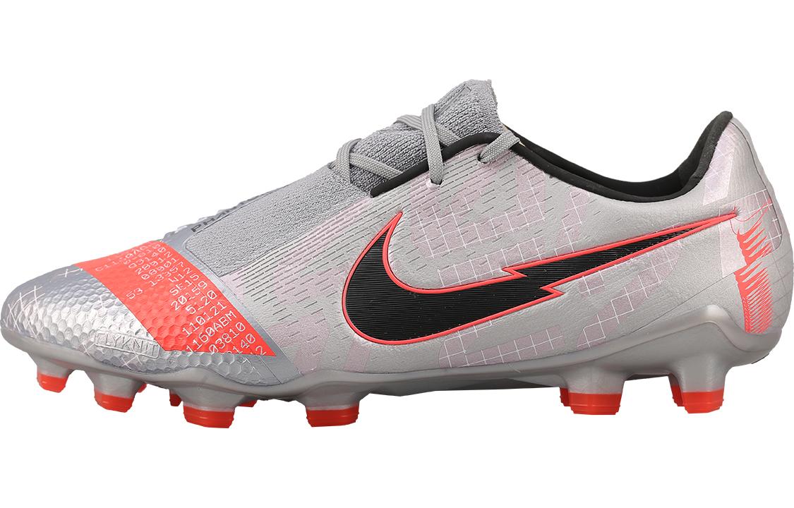 Nike Phantom Venom Elite Fg Metallic Grey Crimson AO7540-906 39