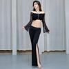 Professional Belly Dance Costume Set With Crop Tops Pants And And Hip Scarf For Stage Performances And Practice