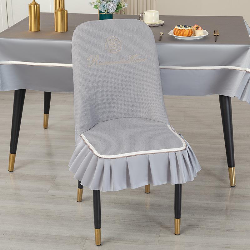 

Чехол на стул из ледяного шелка Summer Gospel Cool Summer Dining Chair Set Чехол на стул Чехол на подушку для обеденного стола в китайском ресторане 130 * 180cm