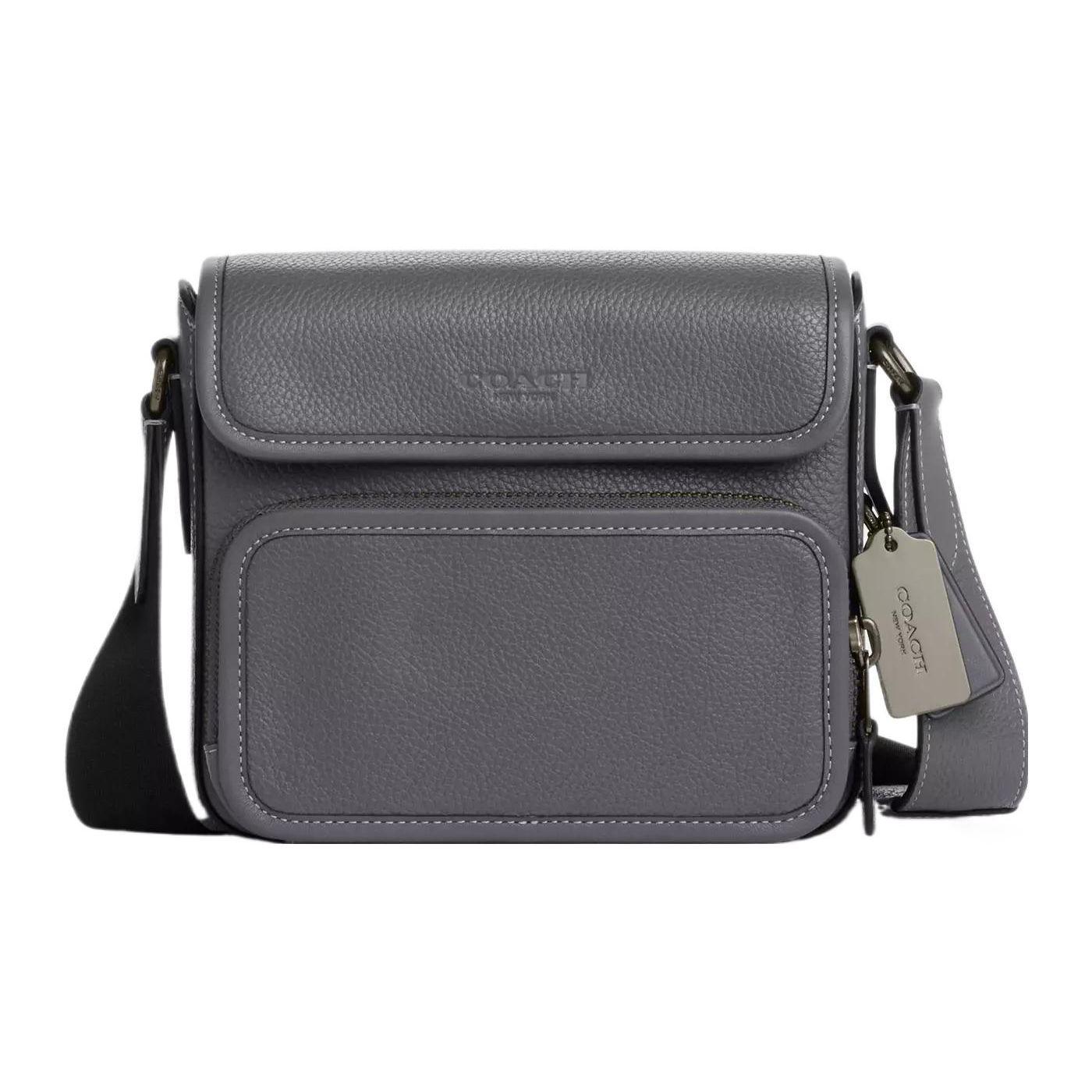 

Coach Sullivan 20 Textured Logo Pebble Leather Zip Magnetic Closure Messenger Bag Men Messenger Bag CN729-QBQ9R Basic Set (Bag+Dust Bag)