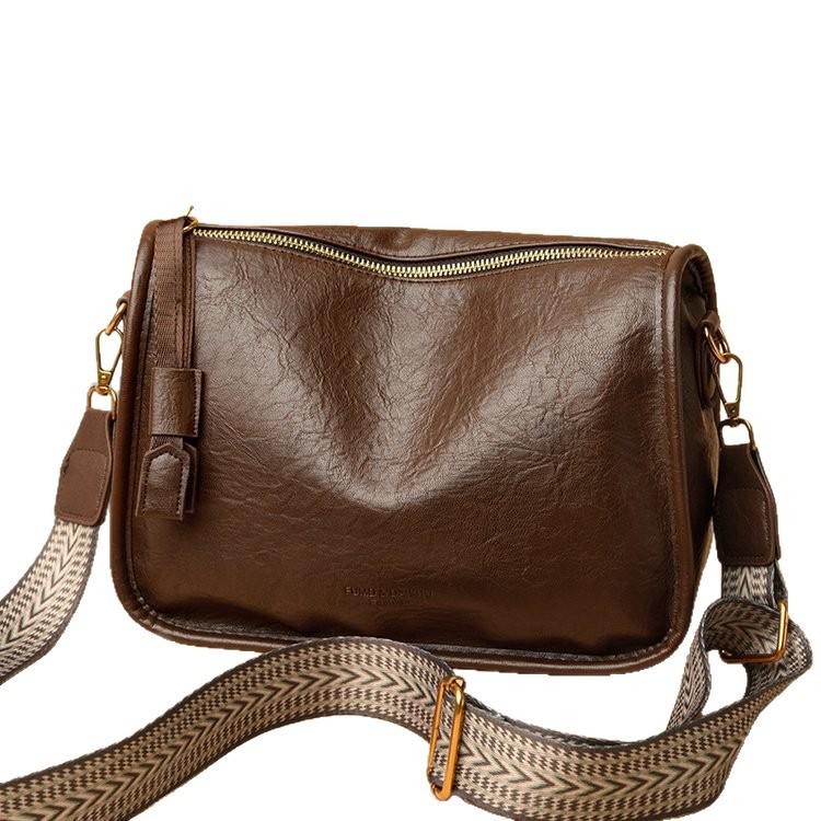 Chic Retro Minimalist Shoulder & Crossbody Bag: Stylish, Solid Color Handbag