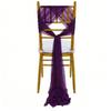 Wedding Chair Sash Beauty Tulle Polyester Streamer Hotel Banquet Decoration Chair Cover Tie Ribbon Bow