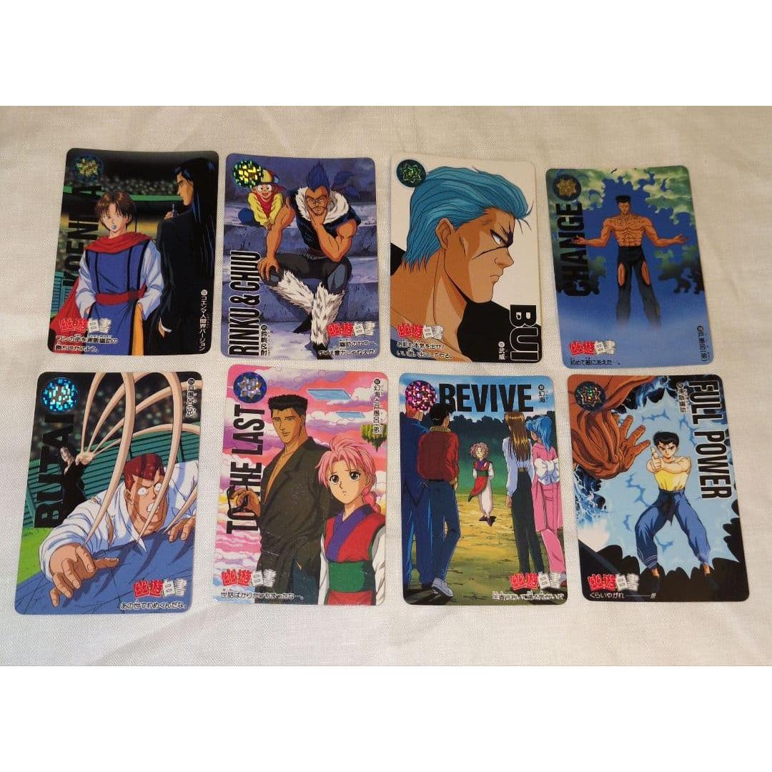 Used Yu Yu Hakusho Carddass 8 pieces set