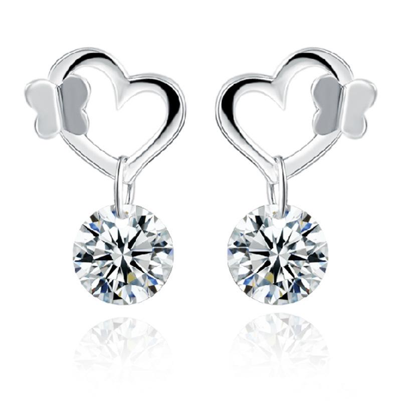 Korean Style Butterfly & Flower Stud Earrings for Women