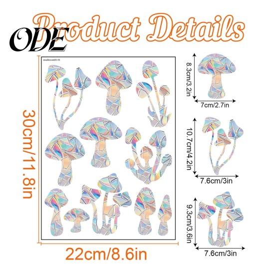 Detachable Window Sticker Butterflies Self-adhesive Rainbow Prism Suncatcher Decorate Glass Decal Home Decor Supplies