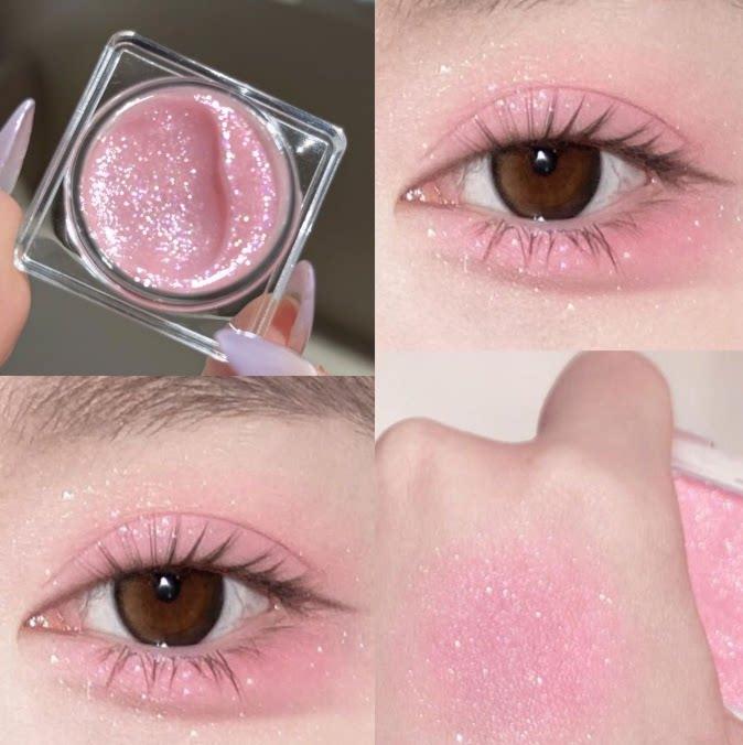 Strawberry Popping Candy with a Korean Sweet Girl Vibe! Pink Eyeshadow Palette with Crushed Diamond Fine Glitter and Pure Lust Blush All in One